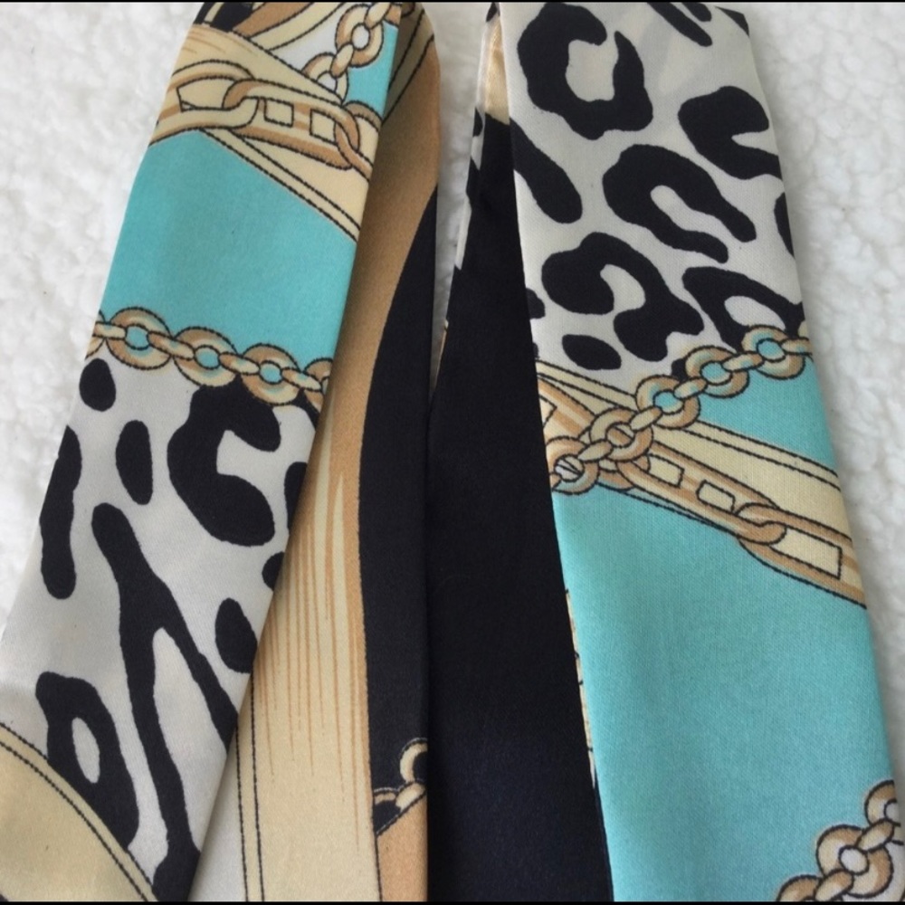 2pcs Twilly Scarves Handbag/ Handle Ribbon - Picture 2 of 5